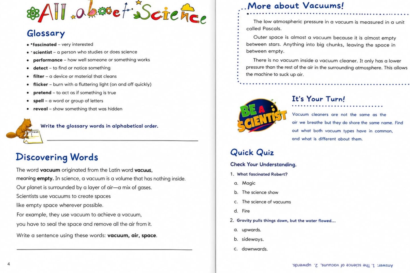 One Story A Day for Science, Book 8 (with activities)