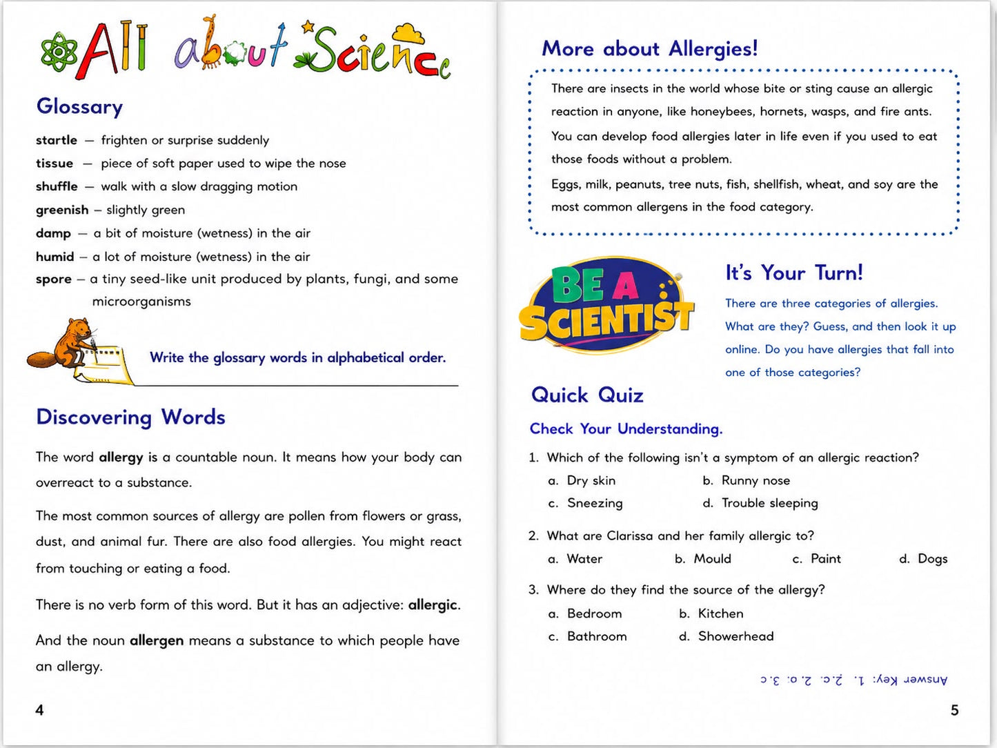 One Story A Day for Science, Book 10 (with activities)