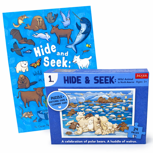Hide and Seek + Polar Bear Puzzle 24 pieces